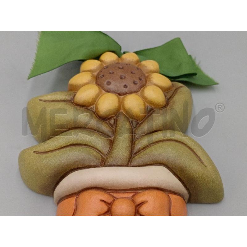 FORMELLA CERAMICA THUN VASO C/GIRASOLE DA APPENDERE  | Mercatino dell'Usato Moncalieri bengasi 3
