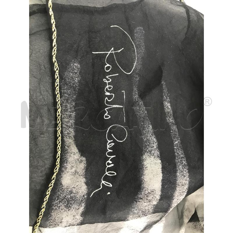 FOULARD ANIMALIER ROBERTO CAVALLI BIANCO NERO | Mercatino dell'Usato Moncalieri bengasi 2