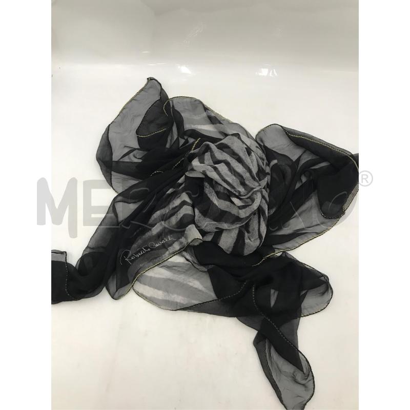FOULARD ANIMALIER ROBERTO CAVALLI BIANCO NERO | Mercatino dell'Usato Moncalieri bengasi 5