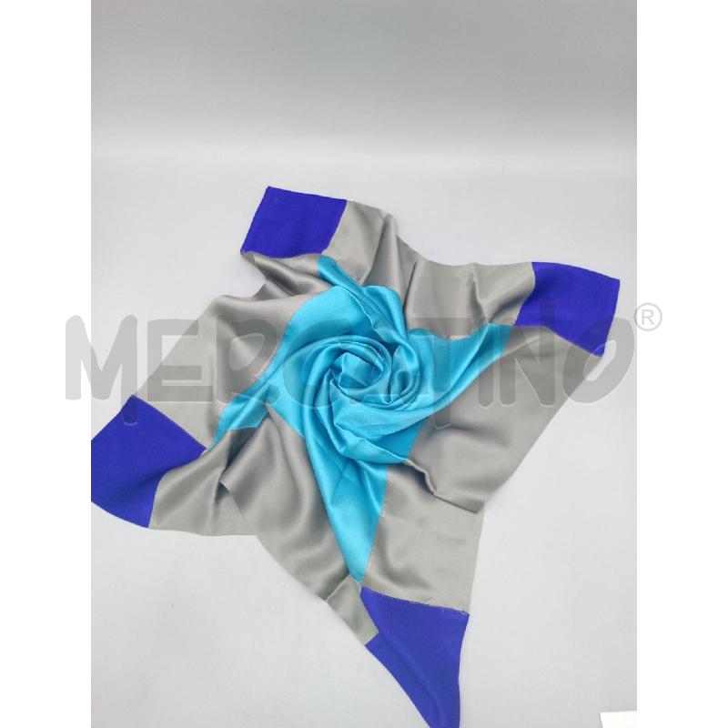 FOULARD ARMANI COLLEZIONI FANTASIA AZZURRO SETA | Mercatino dell'Usato Moncalieri bengasi 1