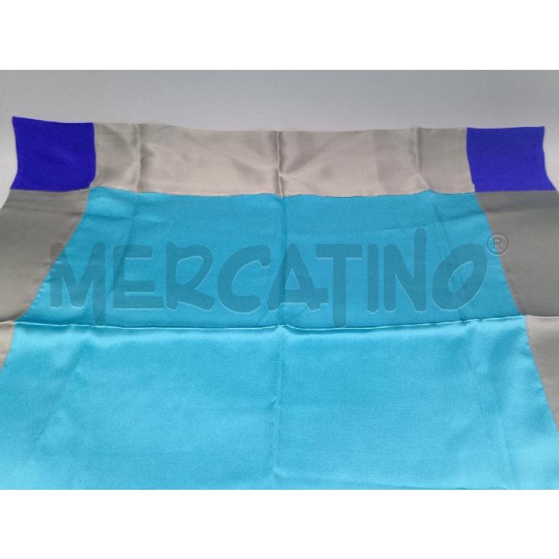 FOULARD ARMANI COLLEZIONI FANTASIA AZZURRO SETA | Mercatino dell'Usato Moncalieri bengasi 2