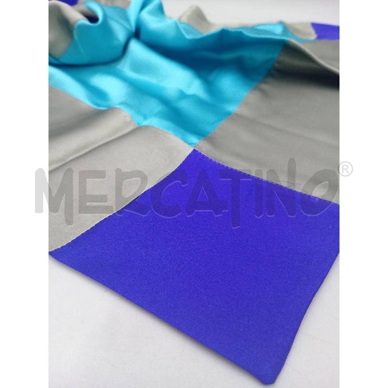 FOULARD ARMANI COLLEZIONI FANTASIA AZZURRO SETA | Mercatino dell'Usato Moncalieri bengasi 3
