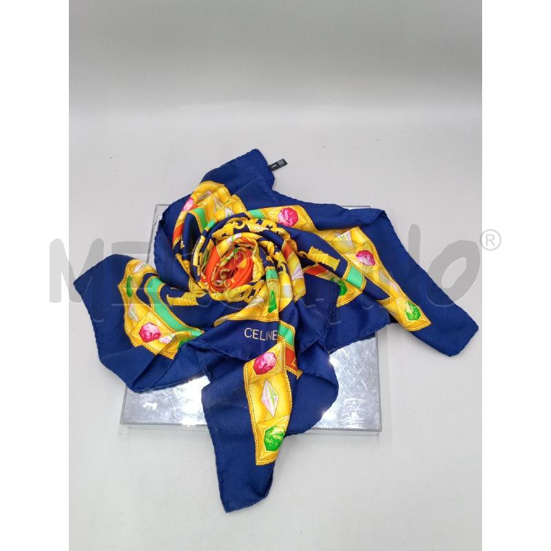 FOULARD CELINE BLU GIALLO | Mercatino dell'Usato Moncalieri bengasi 2