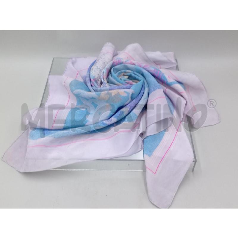FOULARD CHRISTIAN DIOR AZZURRO FLOREALE | Mercatino dell'Usato Moncalieri bengasi 3