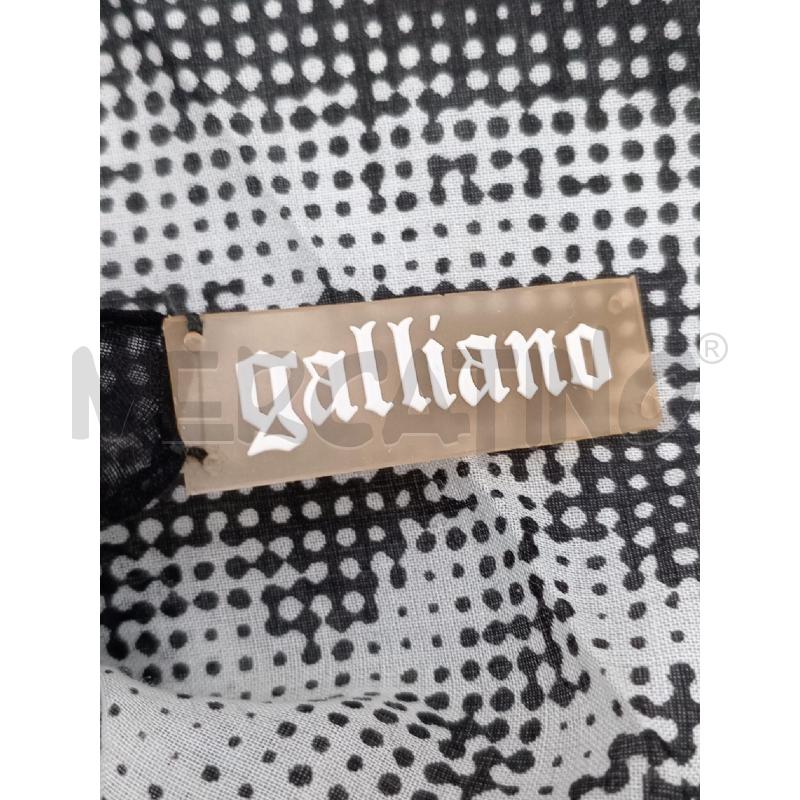 FOULARD GALLIANO BIANCO NERO CON MACCHIE | Mercatino dell'Usato Moncalieri bengasi 5