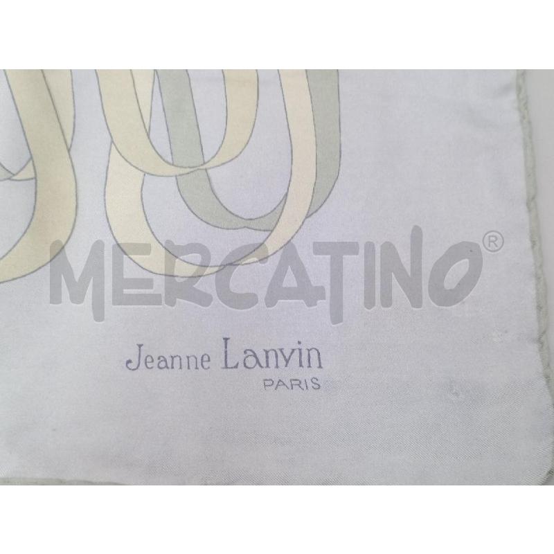 FOULARD LANVIN AZZURRO | Mercatino dell'Usato Moncalieri bengasi 4