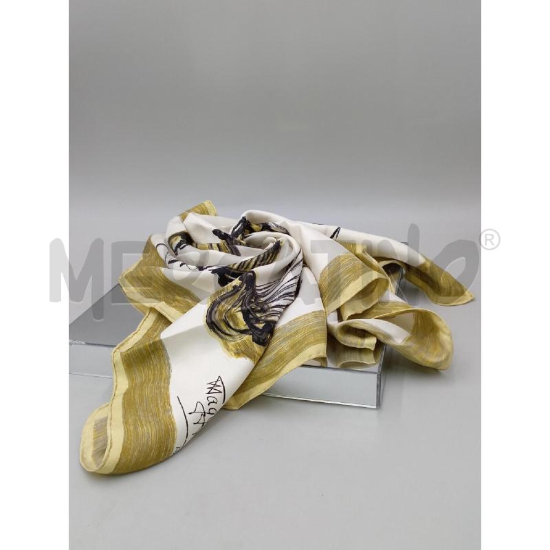 FOULARD MAGGY ROUFF BEIGE GIALLO NERO MONGOLFIERE | Mercatino dell'Usato Moncalieri bengasi 2