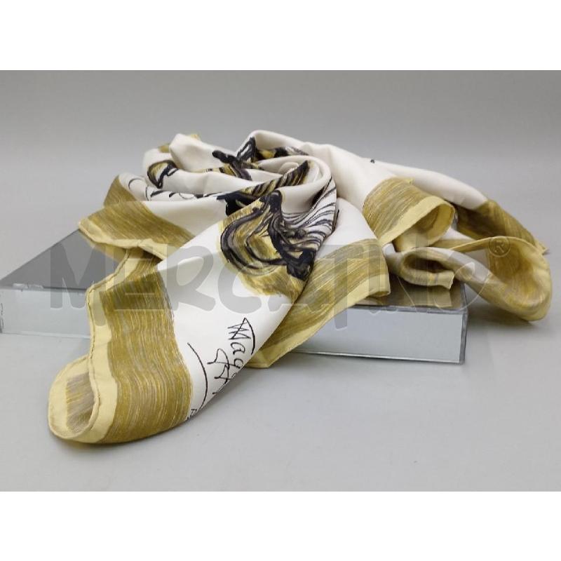 FOULARD MAGGY ROUFF BEIGE GIALLO NERO MONGOLFIERE | Mercatino dell'Usato Moncalieri bengasi 3