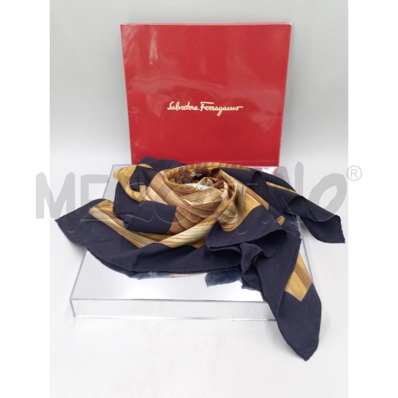 FOULARD SALVATORE FERRAGAMO MARRONE | Mercatino dell'Usato Moncalieri bengasi 3