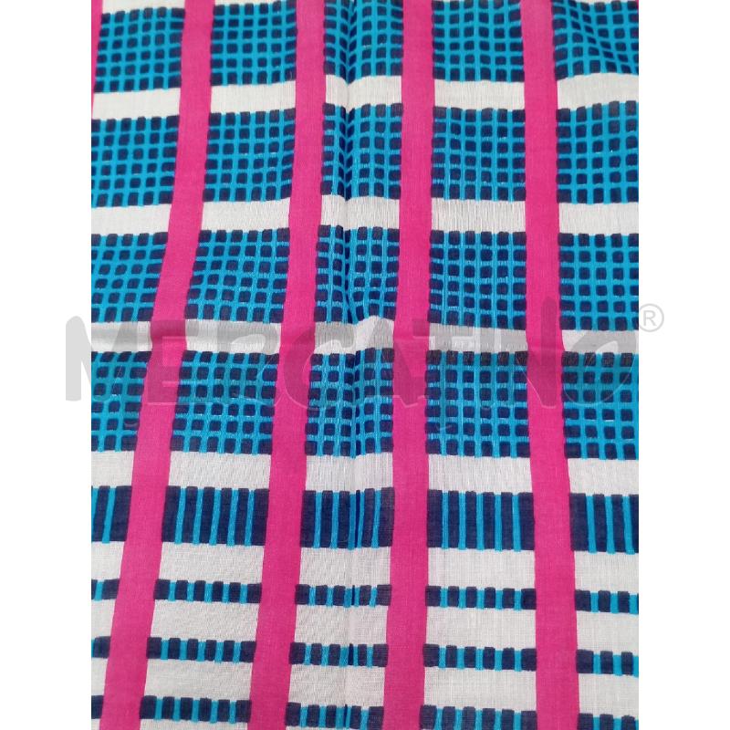 FOULARD YVES SAINT LAURENT AZZURRO FUCSIA QUADRETTI | Mercatino dell'Usato Moncalieri bengasi 4