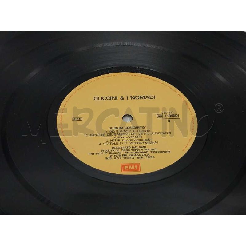 FRANCESCO GUCCINI & I NOMADI ALBUM CONCERTO VG+ VG+ | Mercatino dell'Usato Moncalieri bengasi 4