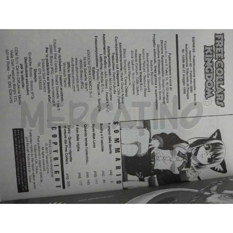 FUMETTO FREE COLLARS KINGDOM SERIE COMPLETA 3 VOLUMI | Mercatino dell'Usato Moncalieri bengasi 5