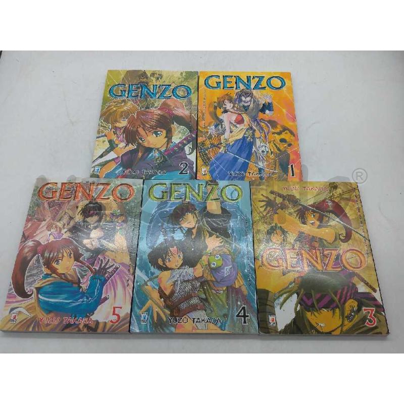 FUMETTO GIAPPONESE GENZO  YUZO TAKADA SERIE COMPLETA 5 VOLUMI  | Mercatino dell'Usato Moncalieri bengasi 1