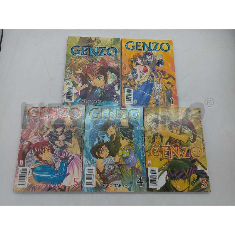 FUMETTO GIAPPONESE GENZO  YUZO TAKADA SERIE COMPLETA 5 VOLUMI  | Mercatino dell'Usato Moncalieri bengasi 2