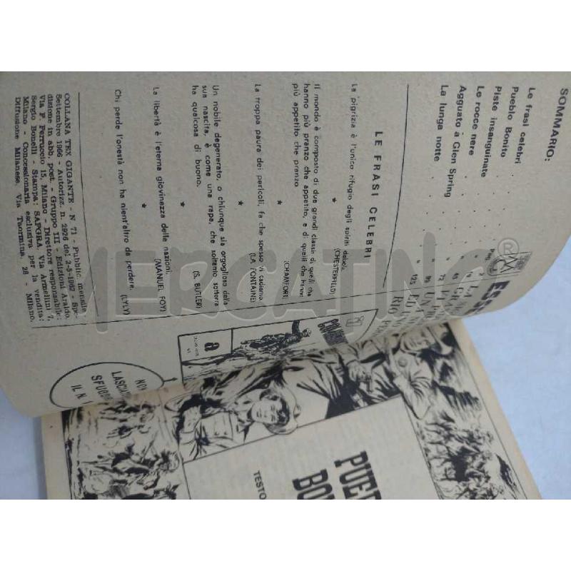 FUMETTO TEX N.71 LIRE 200 PUEBLO BONITO | Mercatino dell'Usato Moncalieri bengasi 4
