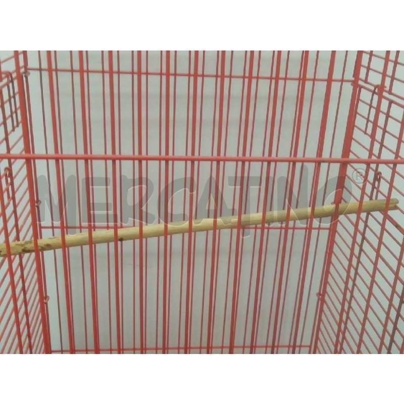 GABBIA UCCELLI ROSSA ALTA BASE PLASTICA ROSSA | Mercatino dell'Usato Moncalieri bengasi 3