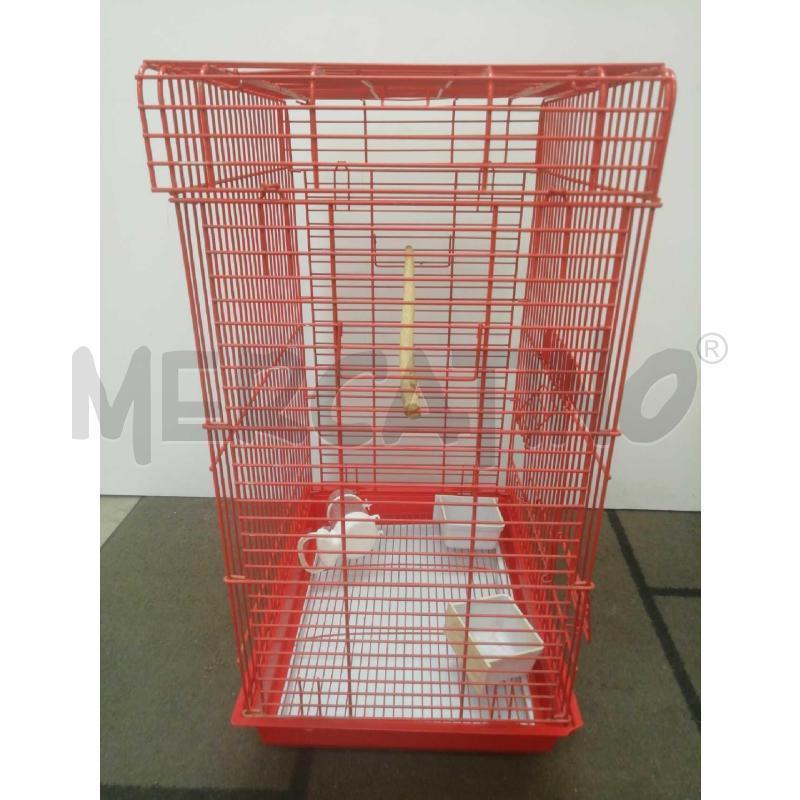 GABBIA UCCELLI ROSSA ALTA BASE PLASTICA ROSSA | Mercatino dell'Usato Moncalieri bengasi 5