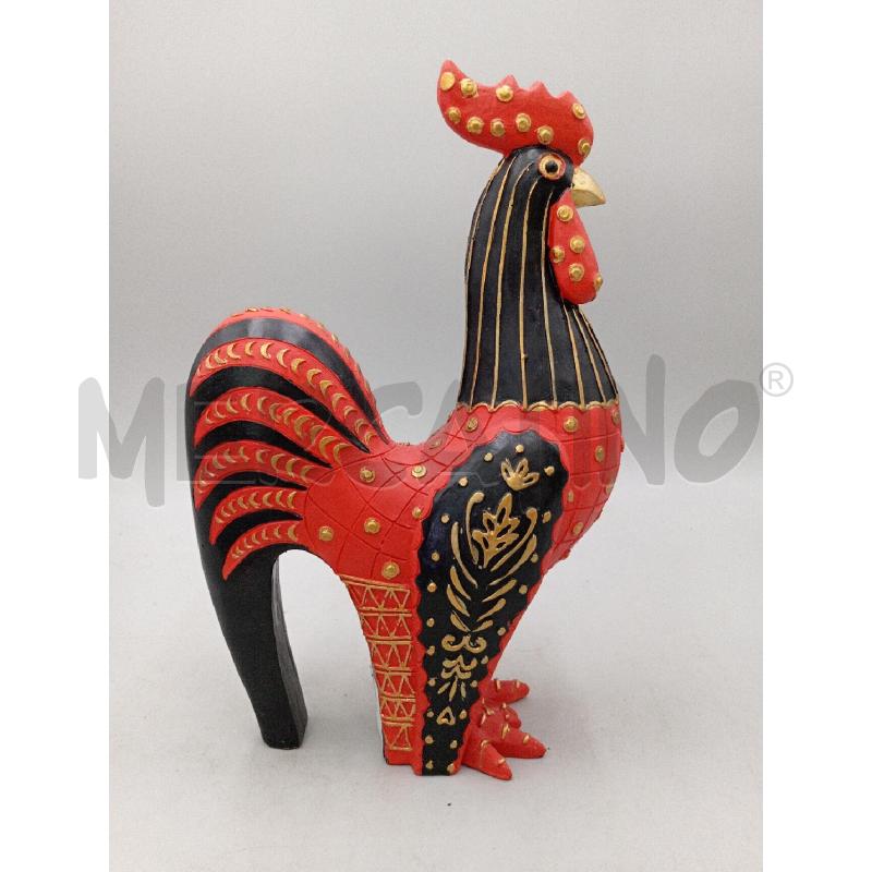 GALLO PORTOGHESE LEGNO H. 30 | Mercatino dell'Usato Moncalieri bengasi 1