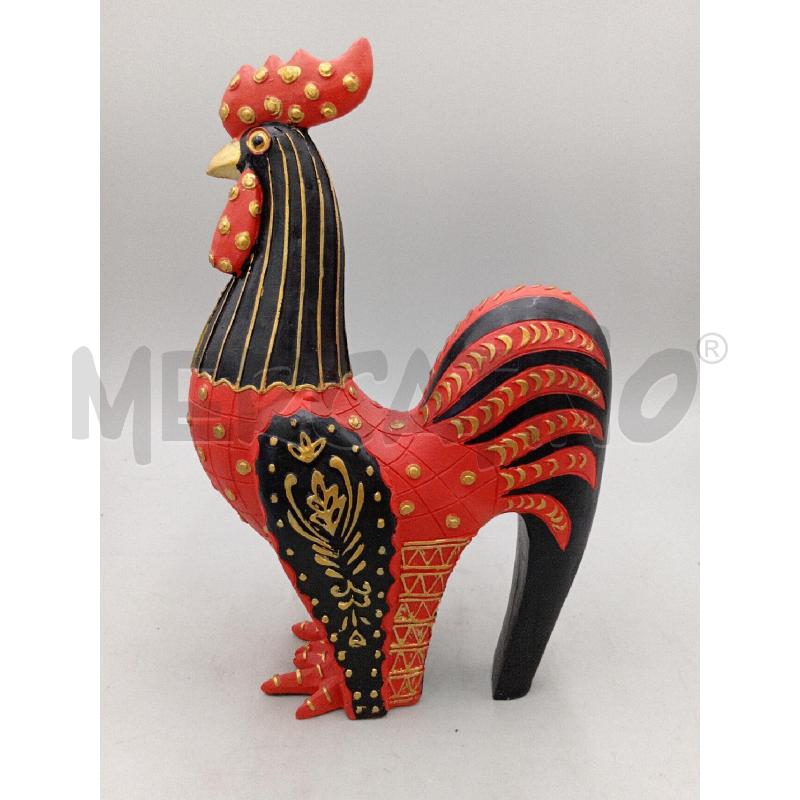 GALLO PORTOGHESE LEGNO H. 30 | Mercatino dell'Usato Moncalieri bengasi 2