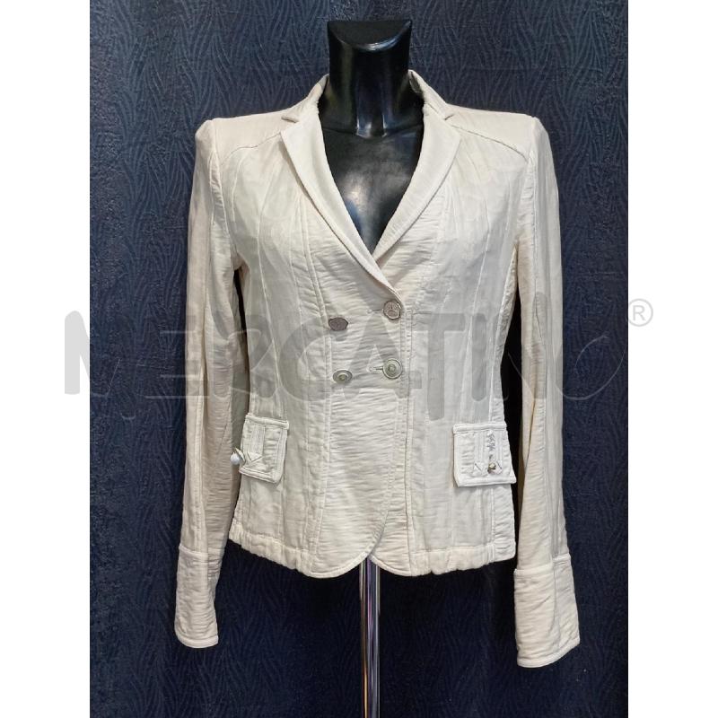 GIACCA DONNA ELISA CAVALLETTI CREMA BOTTONI GIOIELLO | Mercatino dell'Usato Moncalieri bengasi 1