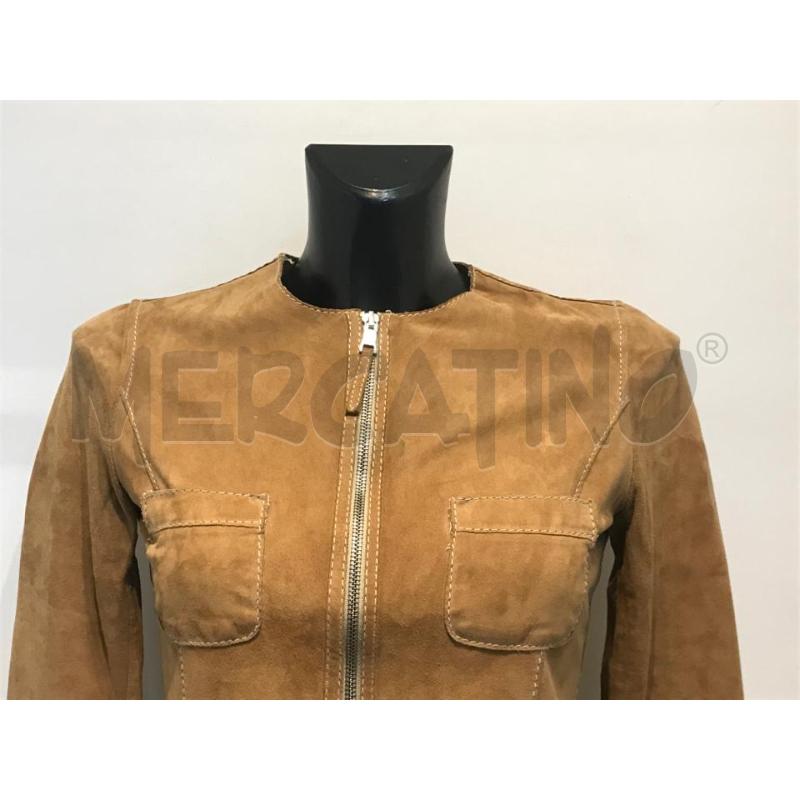 GIACCA DONNA FURNARI SCAMOSCIATA MARRONE INTERNO PIZZO | Mercatino dell'Usato Moncalieri bengasi 3