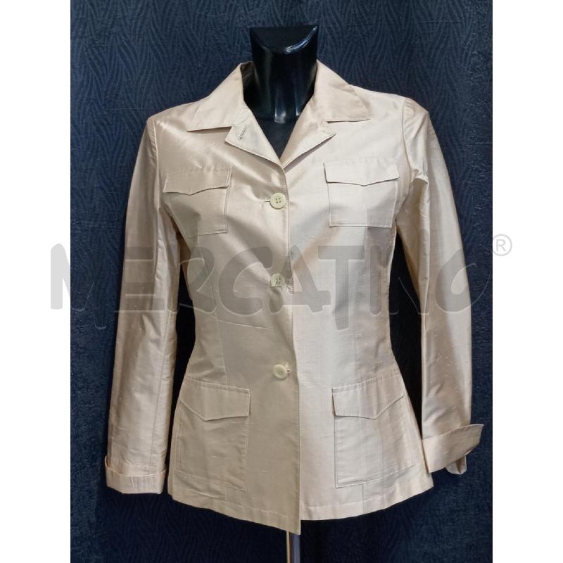 GIACCA DONNA GINO SARTORE BEIGE SETA | Mercatino dell'Usato Moncalieri bengasi 1