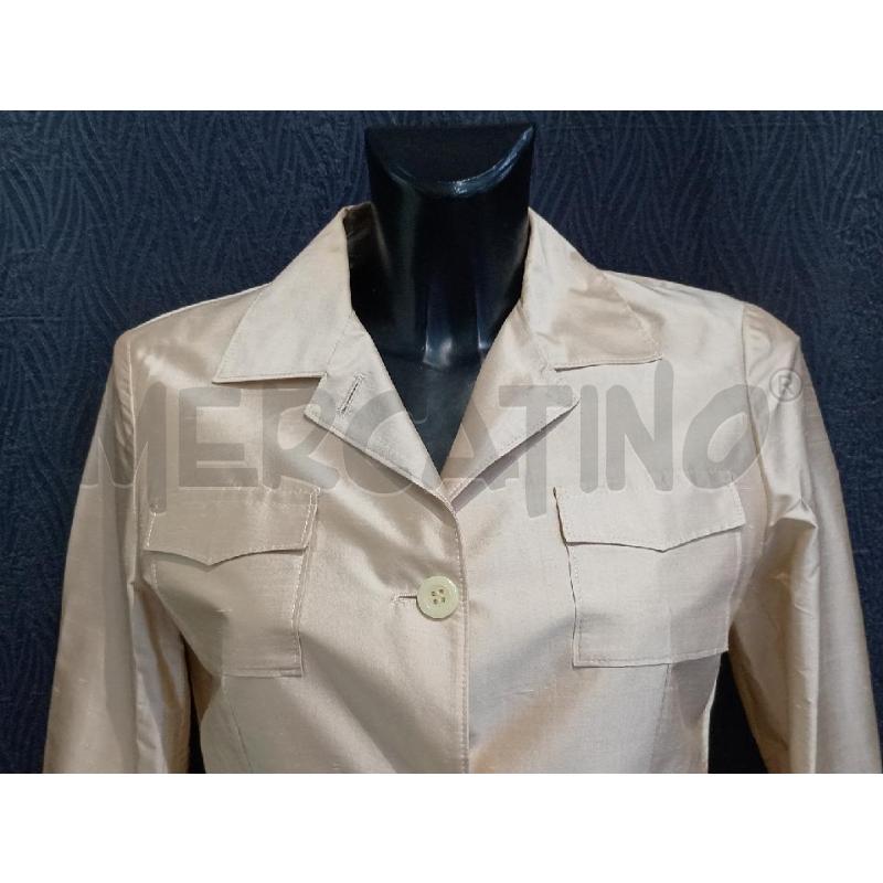 GIACCA DONNA GINO SARTORE BEIGE SETA | Mercatino dell'Usato Moncalieri bengasi 4