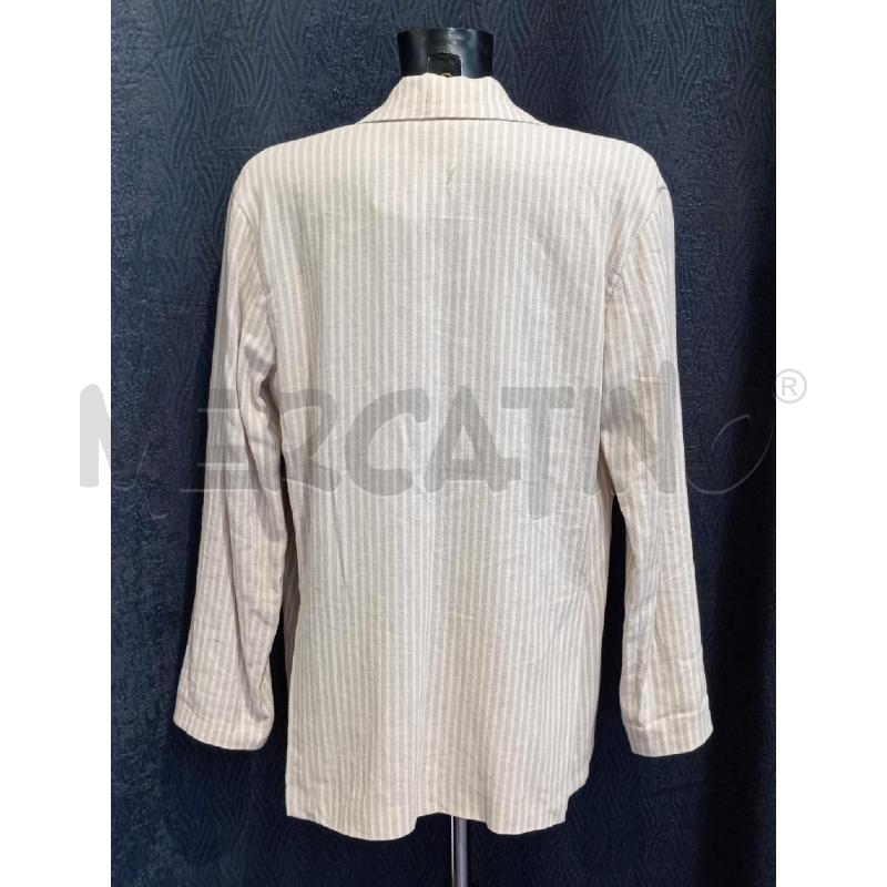 GIACCA DONNA HAVEONE RIGHE BEIGE BIANCA | Mercatino dell'Usato Moncalieri bengasi 2