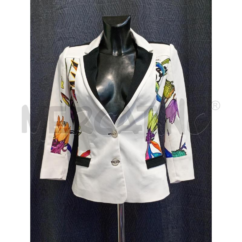 GIACCA DONNA JUST CAVALLI BIANCA CON INSERTI FIORI | Mercatino dell'Usato Moncalieri bengasi 1