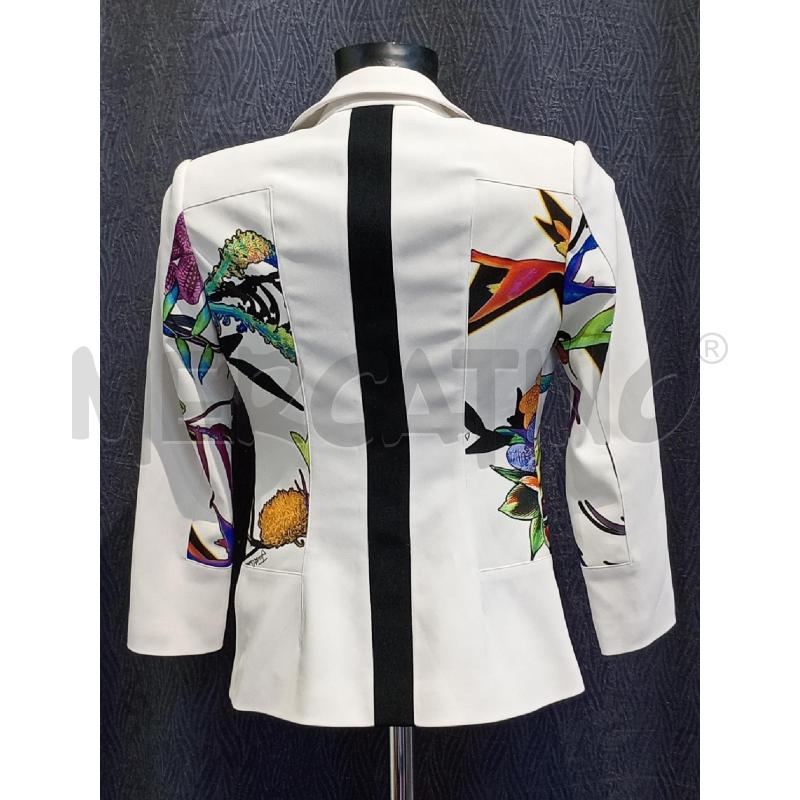 GIACCA DONNA JUST CAVALLI BIANCA CON INSERTI FIORI | Mercatino dell'Usato Moncalieri bengasi 2