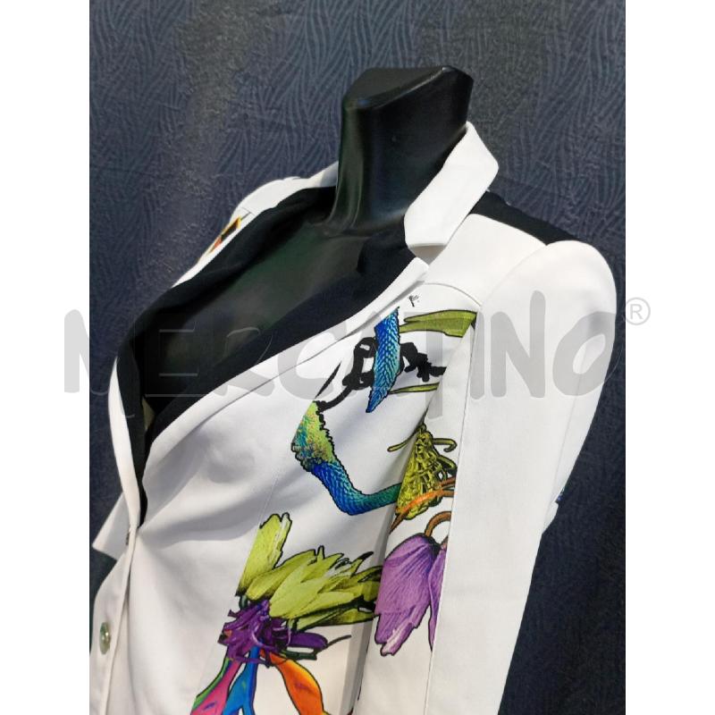 GIACCA DONNA JUST CAVALLI BIANCA CON INSERTI FIORI | Mercatino dell'Usato Moncalieri bengasi 3