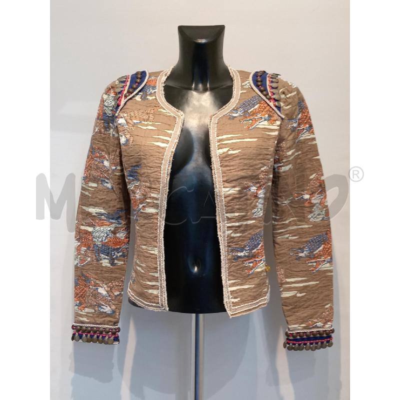 GIACCA DONNA MAISON SCOTCH MARRONE COCCODRILLI CON CIONDOLI | Mercatino dell'Usato Moncalieri bengasi 1