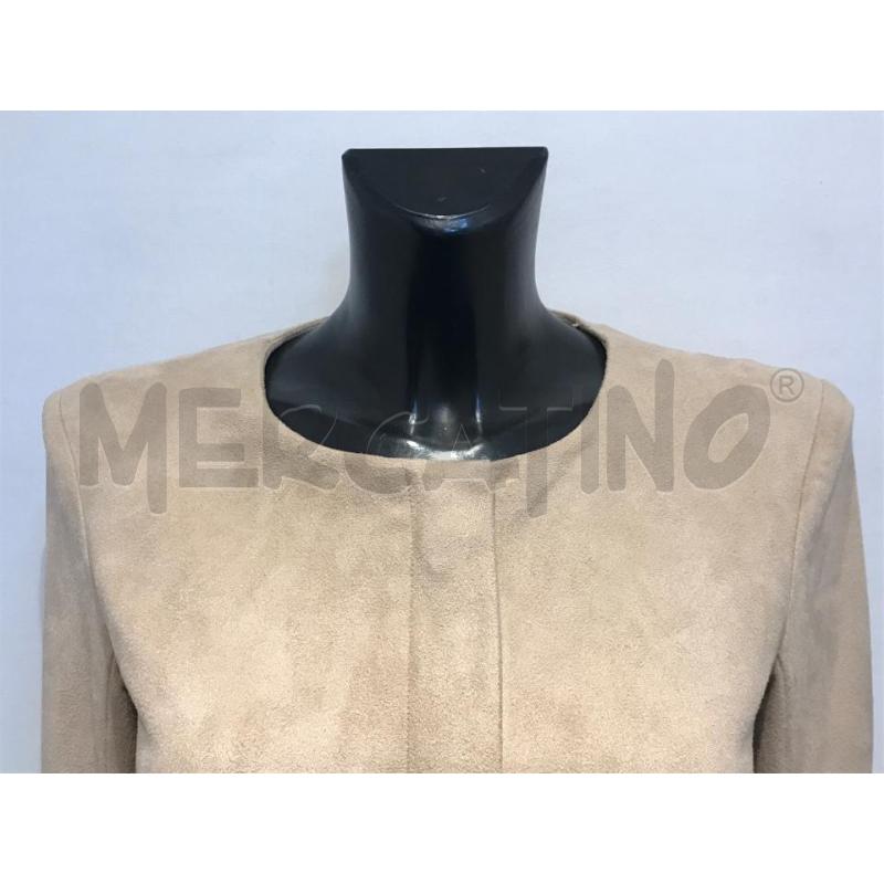 GIACCA DONNA MARCIANO BEIGE CON CINTURA SCAMOSCIATO | Mercatino dell'Usato Moncalieri bengasi 3