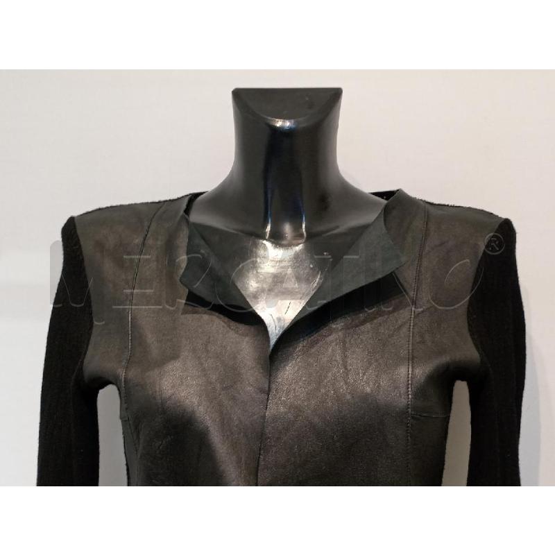GIACCA DONNA MAX & CO NERO INSERTI PELLE | Mercatino dell'Usato Moncalieri bengasi 3