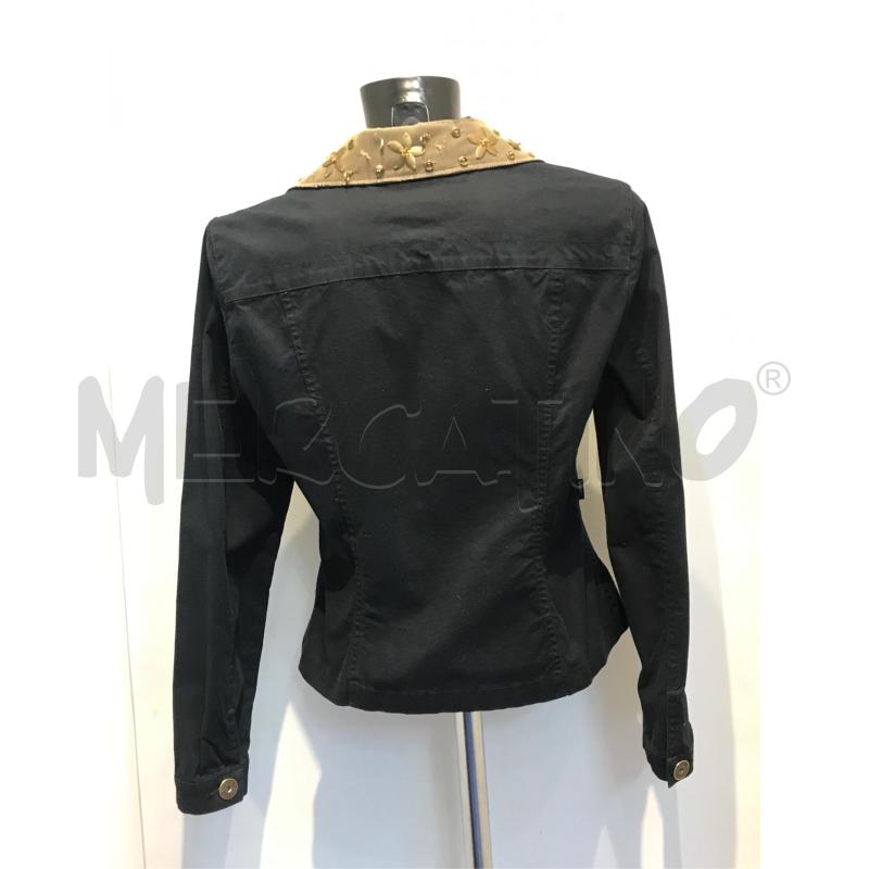 GIACCA DONNA MOSCHINO BLU INSERTI FIORI DORATI | Mercatino dell'Usato Moncalieri bengasi 2