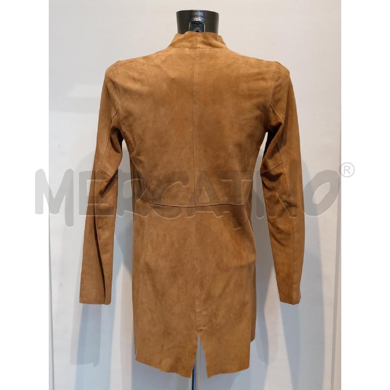 GIACCA DONNA MY SKIN SCAMOSCIATA MARRONE LUNGA | Mercatino dell'Usato Moncalieri bengasi 2