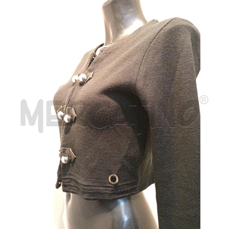 GIACCA DONNA NENETTE NERA BOTTONI ARGENTO PALLINI | Mercatino dell'Usato Moncalieri bengasi 2