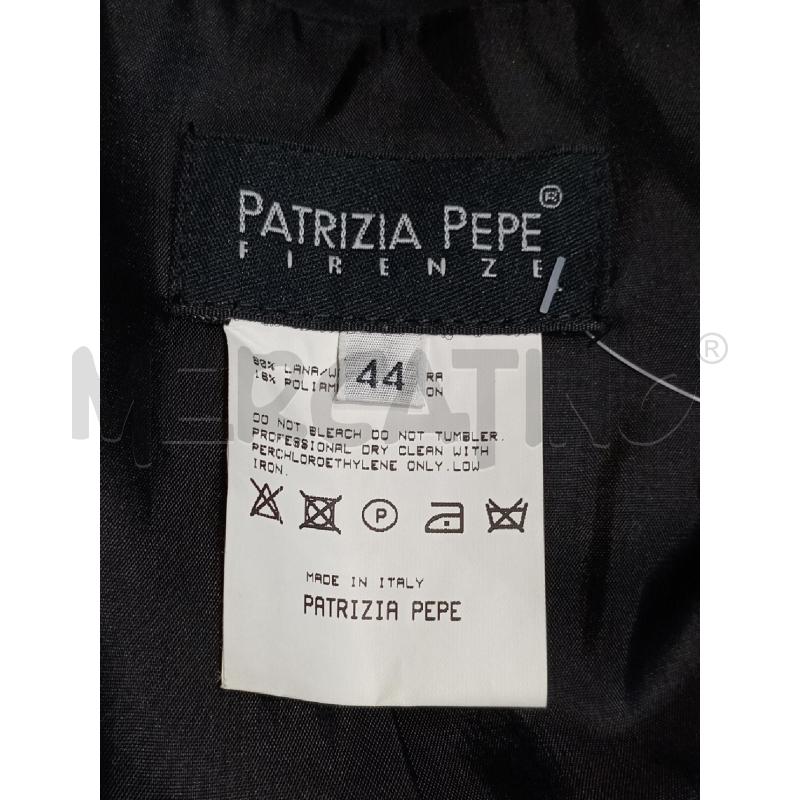 GIACCA DONNA PATRIZIA PEPE NERA COLLO RASO DOPPIO PETTO  | Mercatino dell'Usato Moncalieri bengasi 5