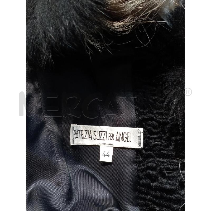 GIACCA DONNA PATRIZIA SUZZI NERA CON INSERTI PELLICCIA | Mercatino dell'Usato Moncalieri bengasi 4