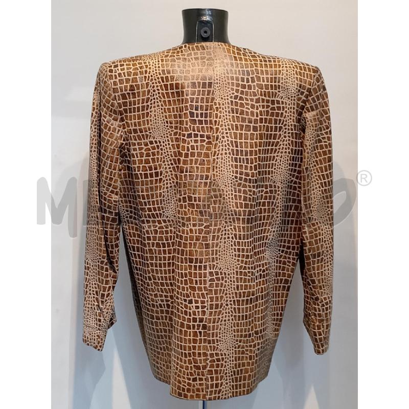 GIACCA DONNA PELLE BEIGE EFFETTO GIRAFFA | Mercatino dell'Usato Moncalieri bengasi 2