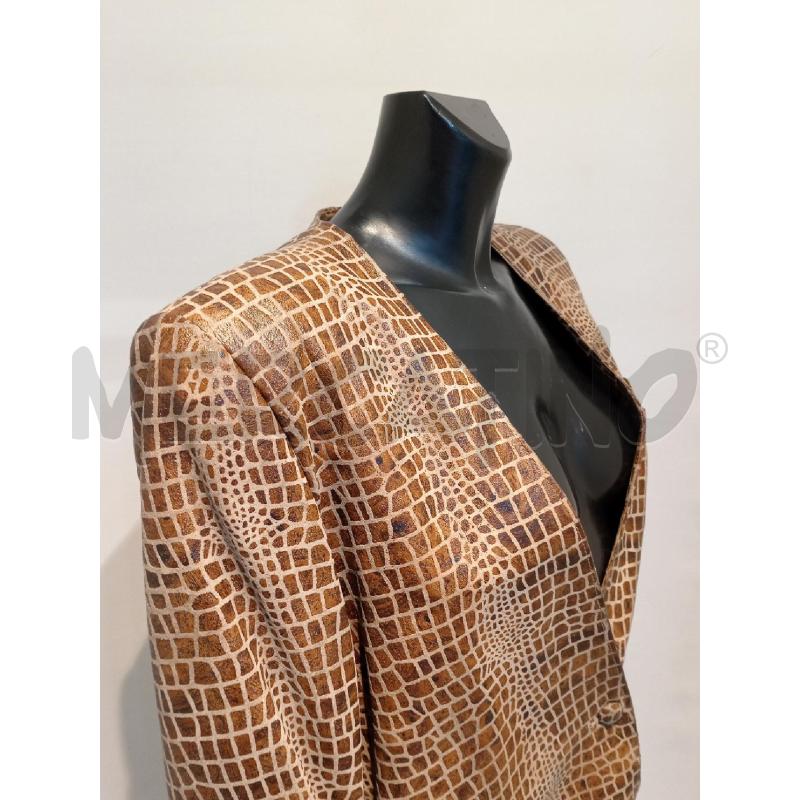 GIACCA DONNA PELLE BEIGE EFFETTO GIRAFFA | Mercatino dell'Usato Moncalieri bengasi 4