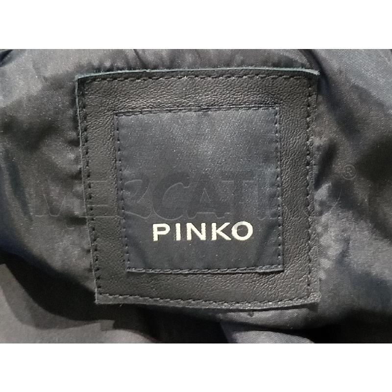 GIACCA DONNA PINKO NERA PELLE BOTTONI DORATI  | Mercatino dell'Usato Moncalieri bengasi 5