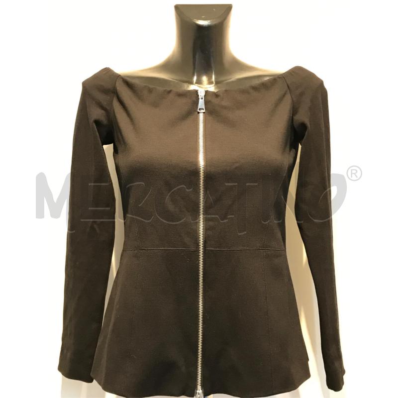 GIACCA DONNA PINKO NERO SCOLLO BARCHETTA CON ZIP DAVANTI | Mercatino dell'Usato Moncalieri bengasi 1