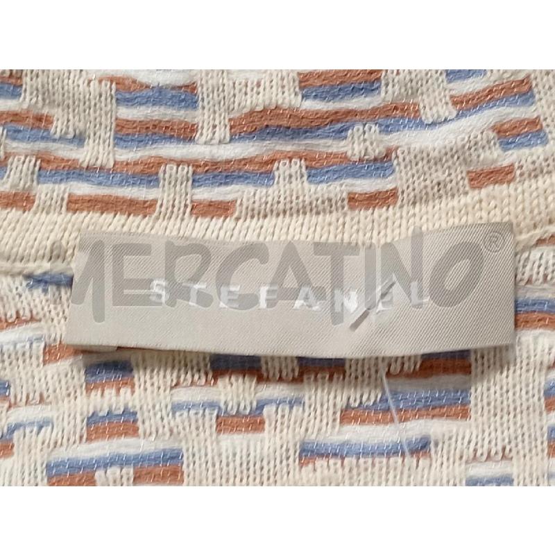 GIACCA DONNA STEFANEL BEIGE FANTASIA MARRONE BLU | Mercatino dell'Usato Moncalieri bengasi 5