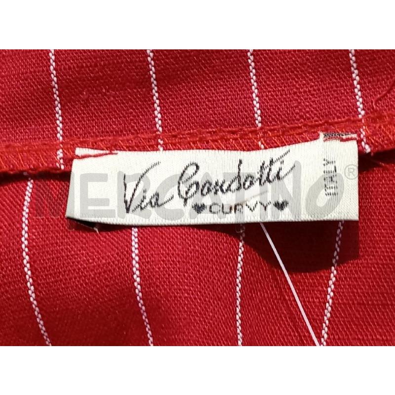 GIACCA DONNA VIA CONDOTTI ROSSO RIGHE BIANCO | Mercatino dell'Usato Moncalieri bengasi 5