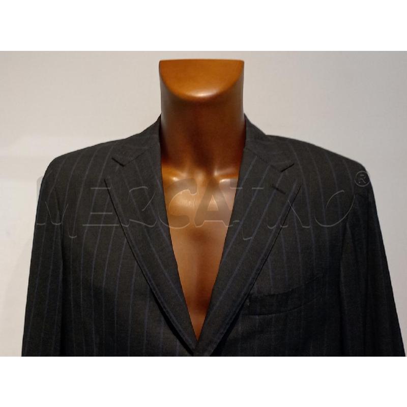 GIACCA UOMO CANTARELLI ING LORO PIANA GRIGIA RIGHE BLU | Mercatino dell'Usato Moncalieri bengasi 4