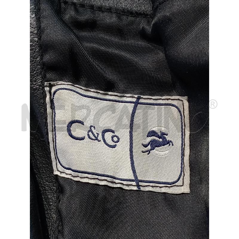 GIACCA UOMO C&C NERA PELLE 2 BOTTONI | Mercatino dell'Usato Moncalieri bengasi 5
