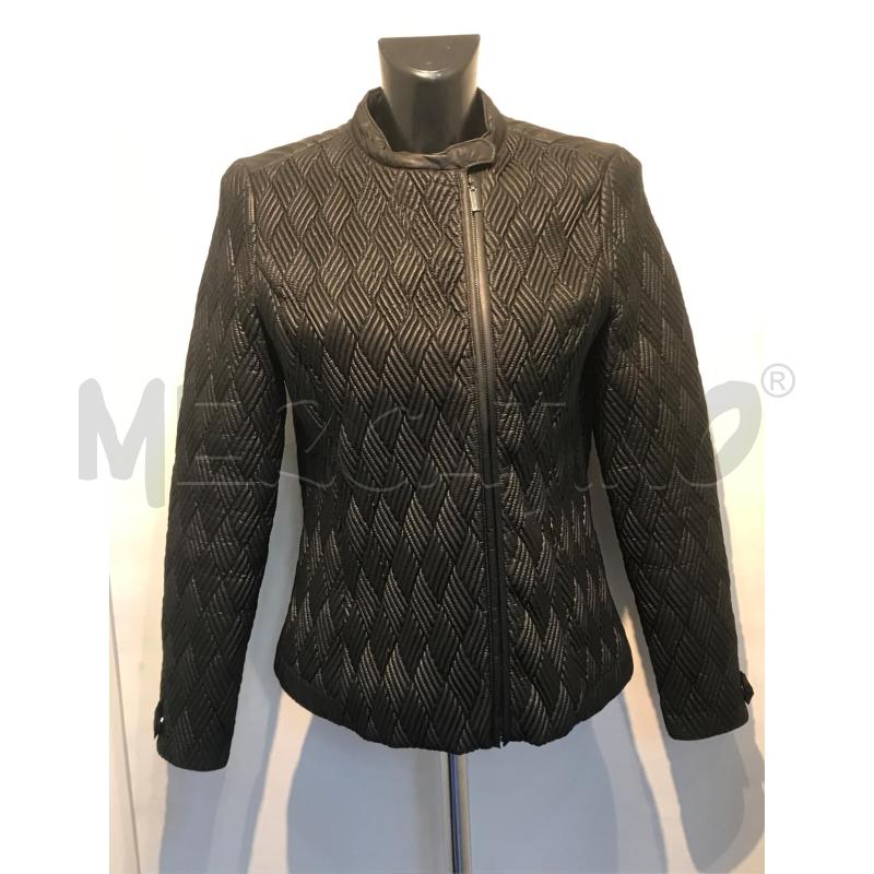 GIACCONE DONNA TRUSSARDI JEANS NERO GOFFRATO  | Mercatino dell'Usato Moncalieri bengasi 1