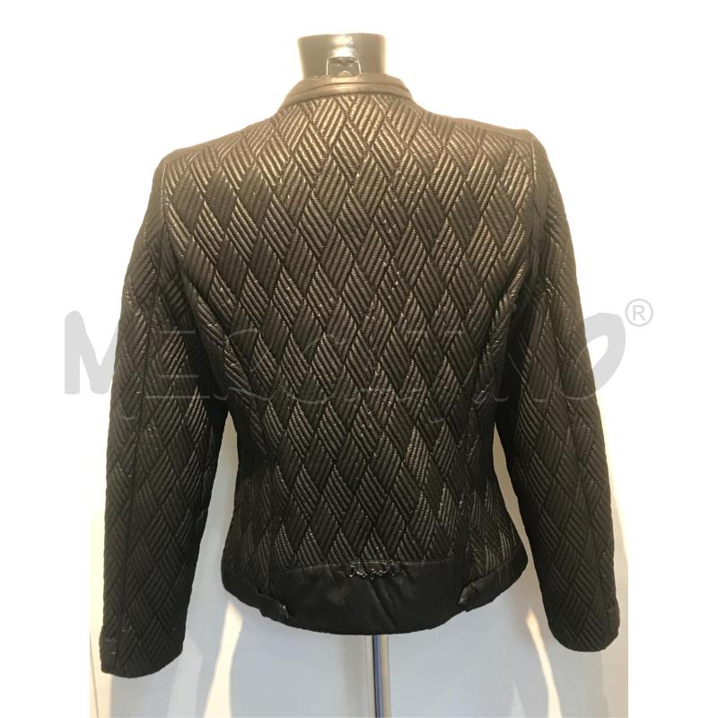 GIACCONE DONNA TRUSSARDI JEANS NERO GOFFRATO  | Mercatino dell'Usato Moncalieri bengasi 2