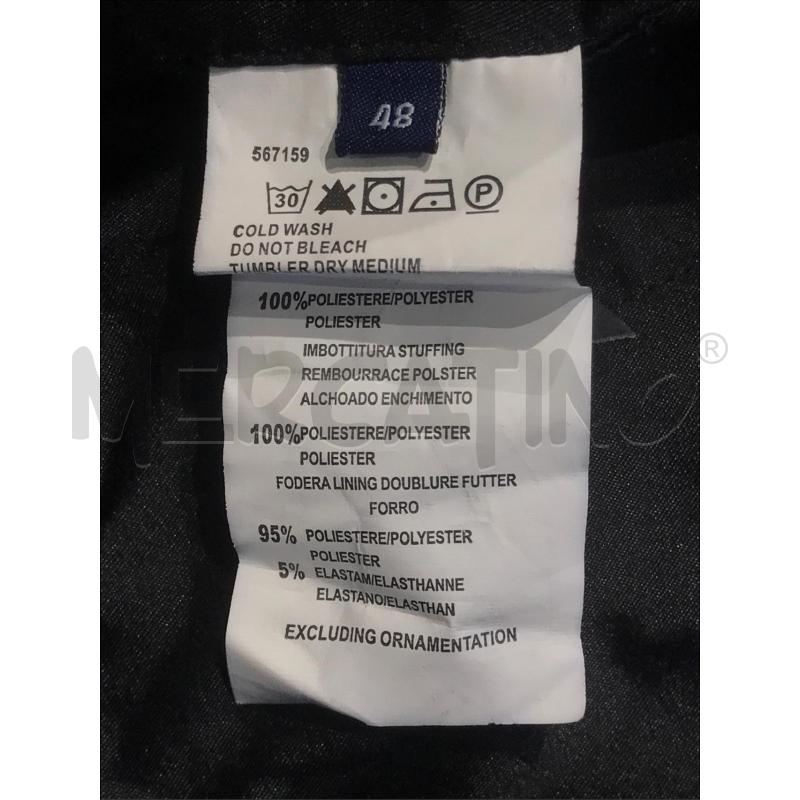 GIACCONE DONNA TRUSSARDI JEANS NERO GOFFRATO  | Mercatino dell'Usato Moncalieri bengasi 4